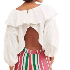Free People | Zuri Ruffle blouse | White